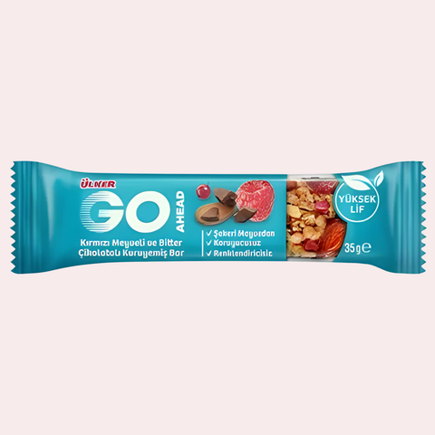 Ulker Go Ahead Red Fruit and Dark Chocolate Nut Bar