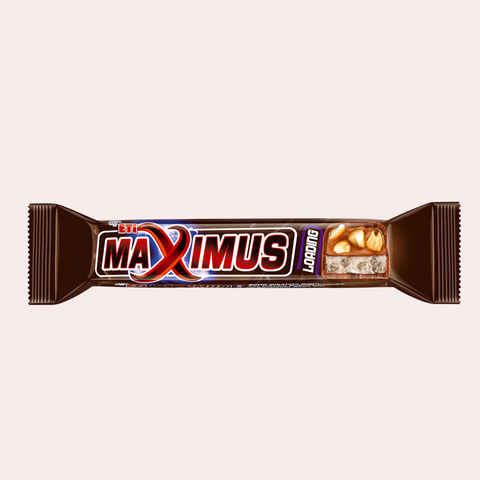 Eti Maximus Loading Bar with Peanuts Wheat Puffs & Caramel 50g