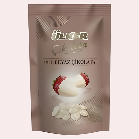 Ülker White Chocolate Drops 100g