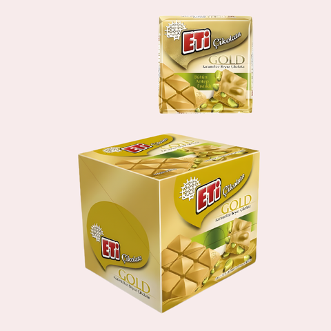 Eti Gold Caramelized White Chocolate with Pistachio