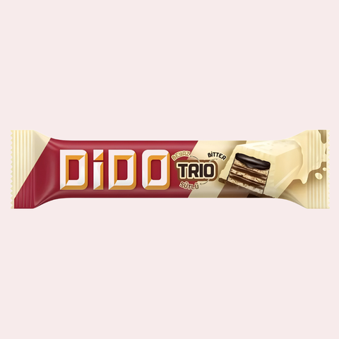 Ulker Dido Trio White & Milk Chocolate Coated Wafer 36.5g