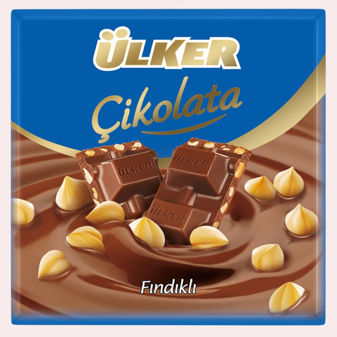 Ülker Square Milk Chocolate with Hazelnut